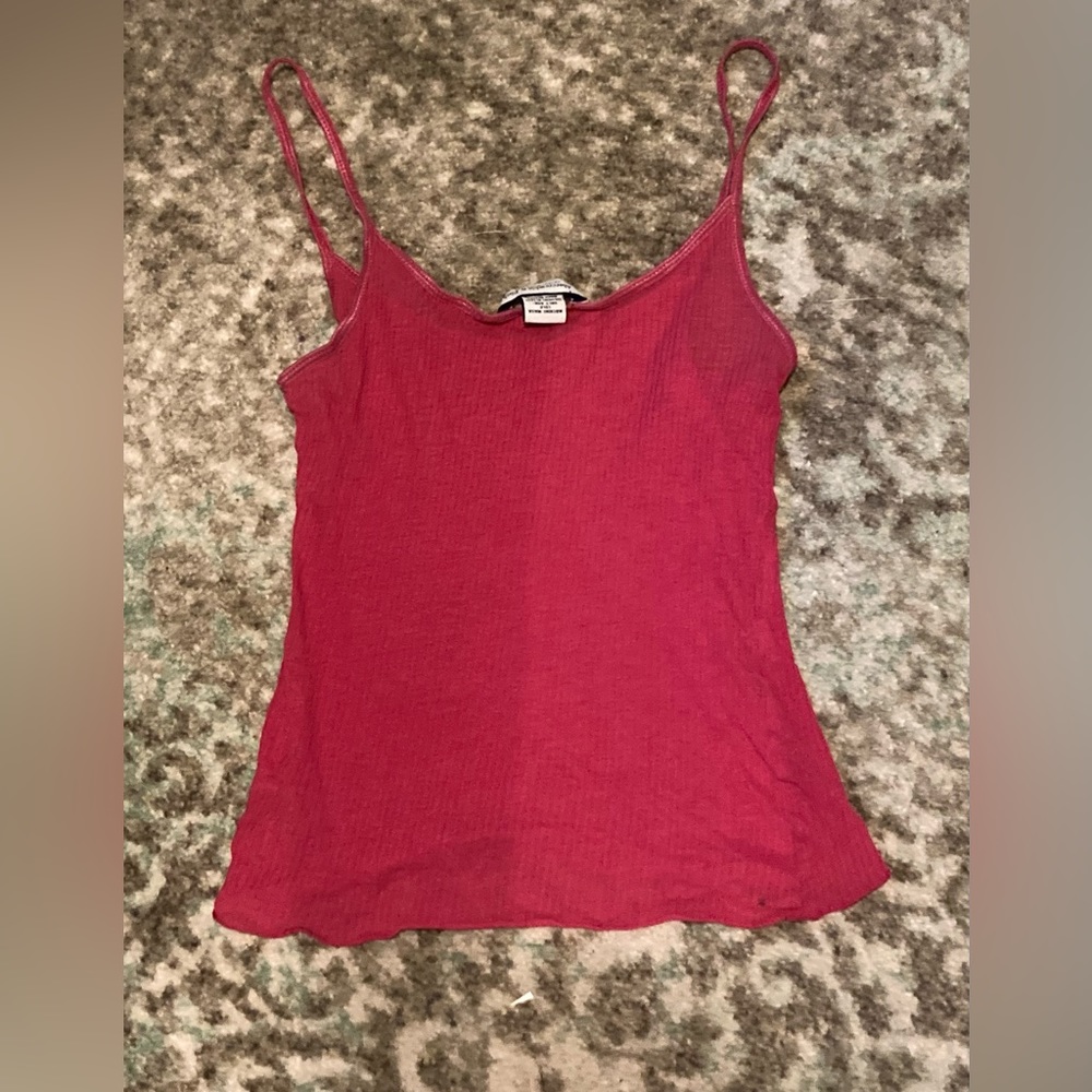 Abercrombie and Fitch sheer pink tank top